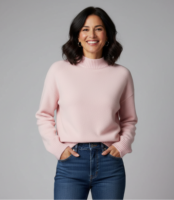 Women’s Ribbed Knit Pullover Sweater – Everyday Style