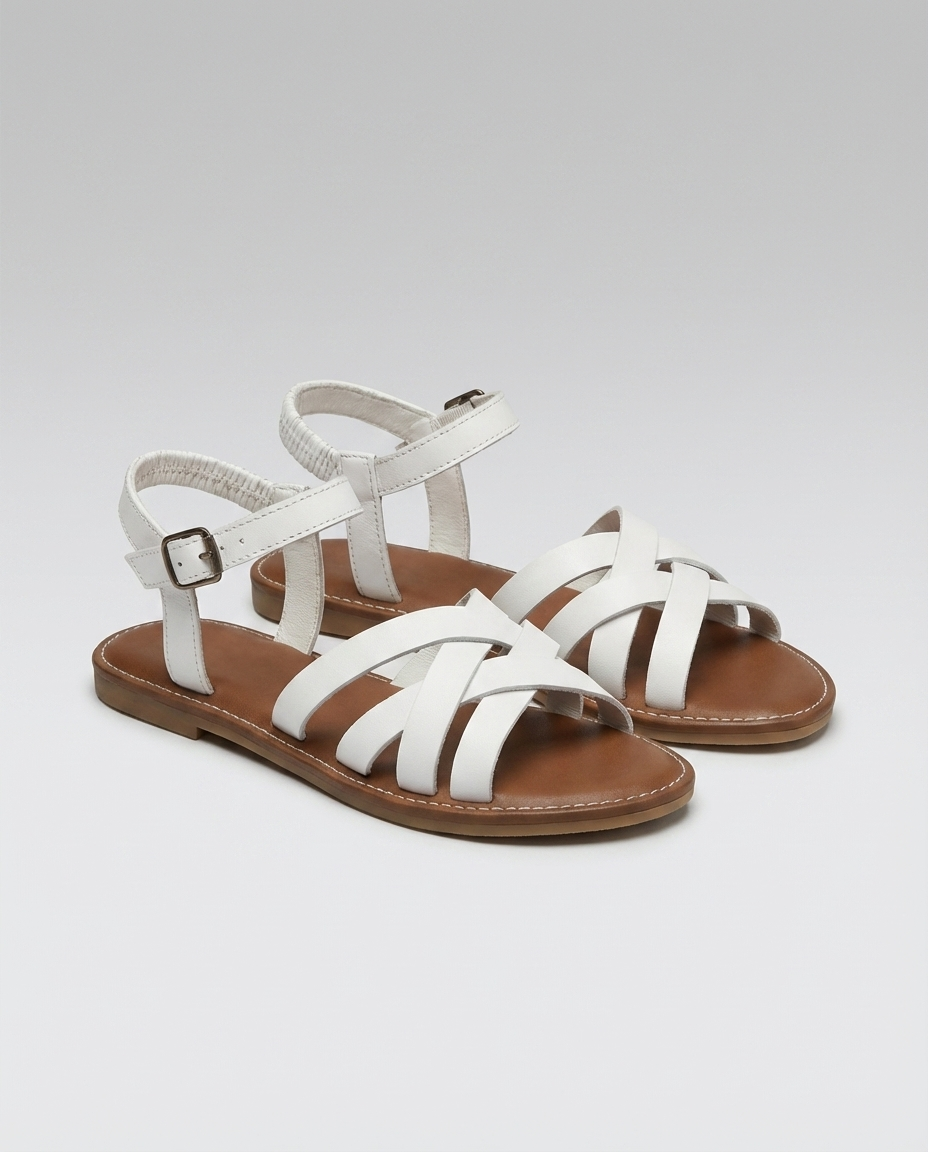 The Margot Strappy Flat Sandal