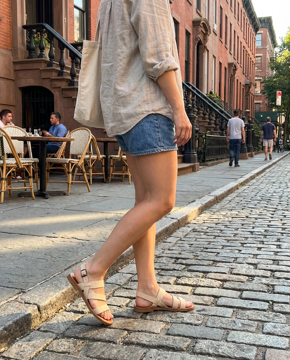 The Clemmie Crisscross Buckle Sandal